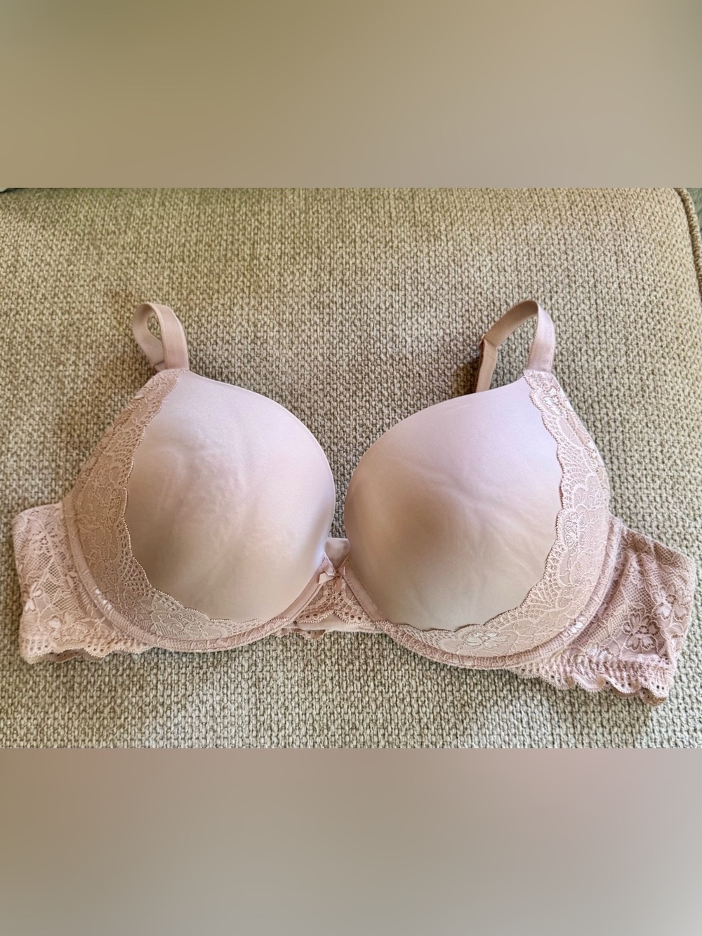 Torrid Push-Up Plunge Nude Bra with Lace Detail - Size 48C